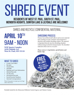 Shred Event Flyer
